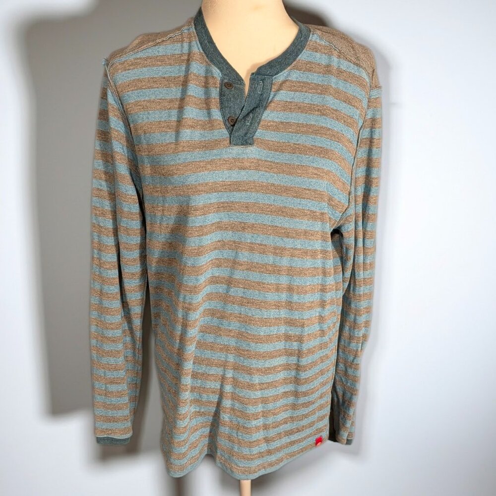 Agave Teal and Grey Henley